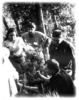 Lance at the 1000th cedar planting, 2000