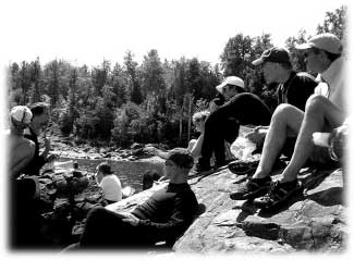 Janus Project, a rest at Sauxhead Point, August