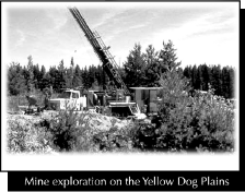 Mine exploration on the Yellow Dog Planes