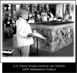 U.S. Forest Service botanist, Jan Schultz - 2008 Midsummer Festival