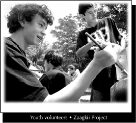 Youth volunteers - Zaagkii Project