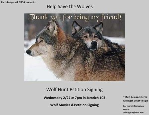 Wolf Hunt Petition Flyer